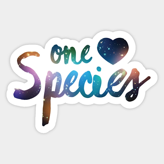 One Species Sticker by Pride Pocket